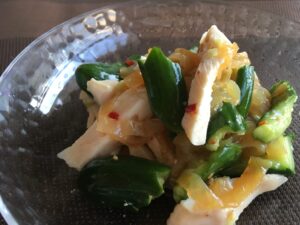 簡単サラダチキンの中華風前菜4